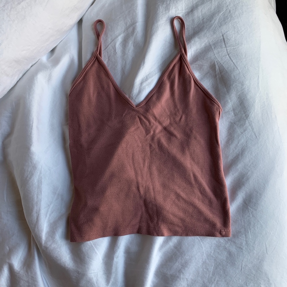 Brandy Melville pink crop top one size